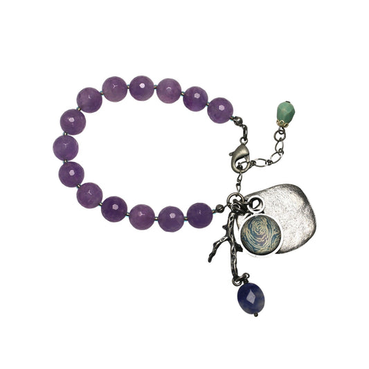 Vortex Amethyst Purple Bracelet TAMARUSAN