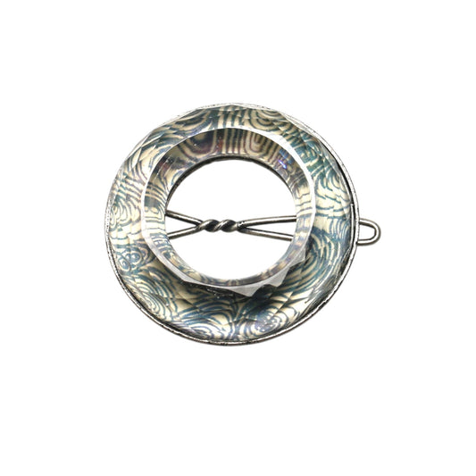 Light Blue Snap Hair Clip Musical Notes Donut TAMARUSAN