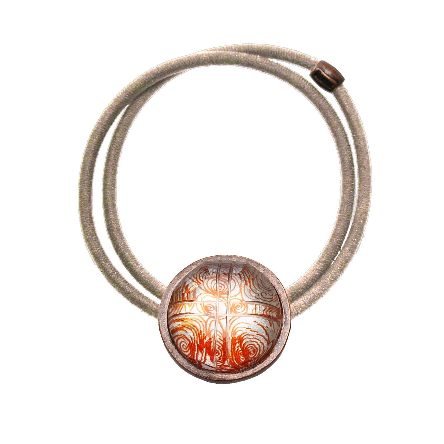 Simple Hair Elastic Orange Antique Style TAMARUSAN