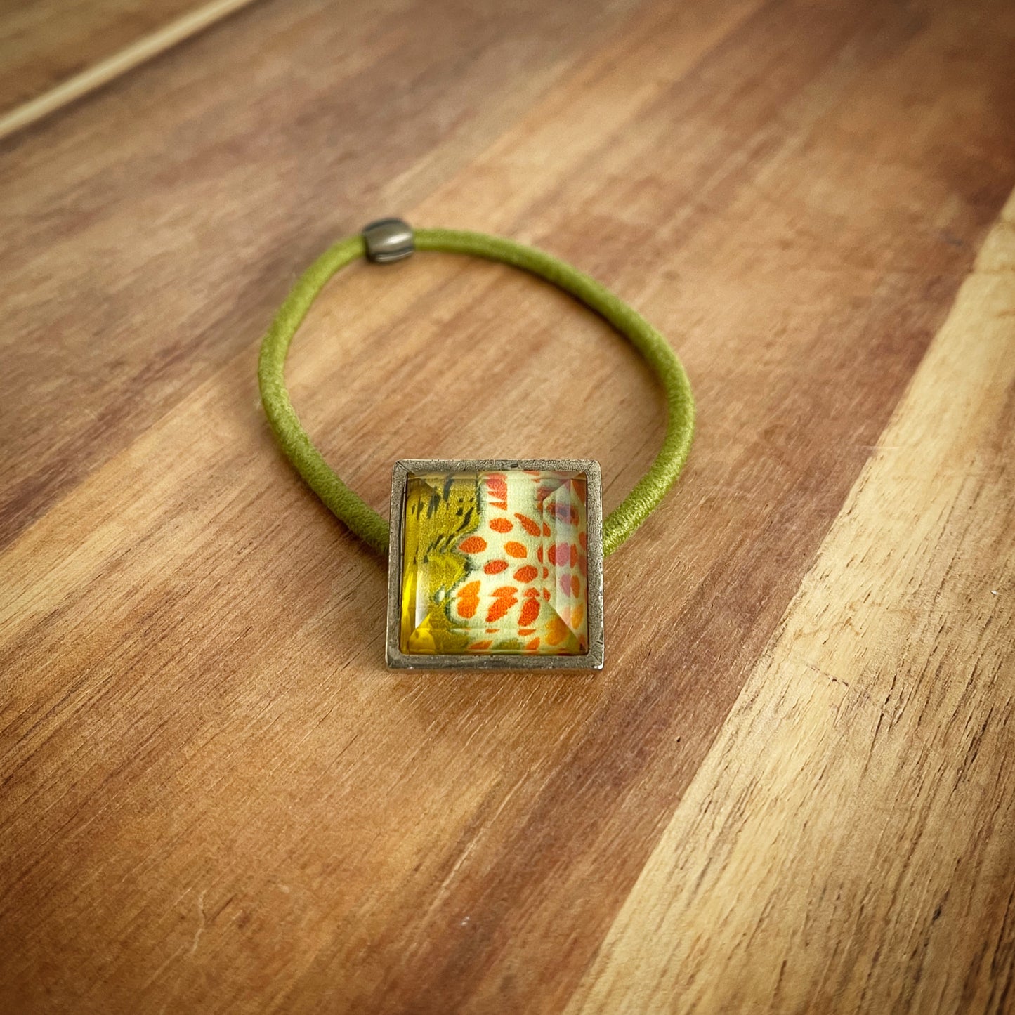 Hair Simple Elastic Unisex Green Orange TAMARUSAN