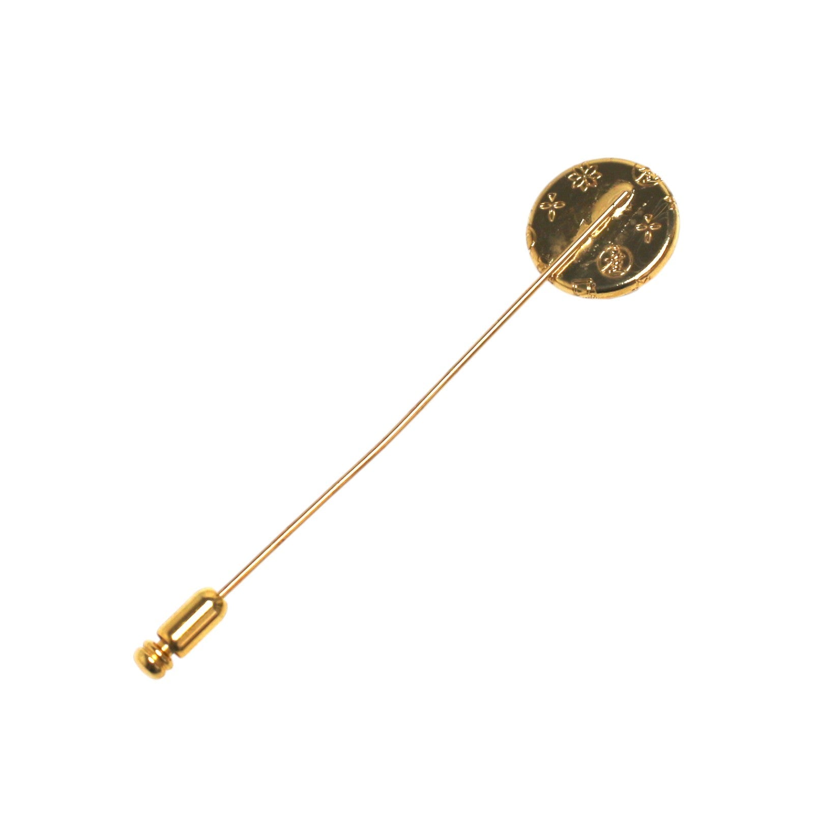 Hat Pin Black White Gold Tortoiseshell TAMARUSAN
