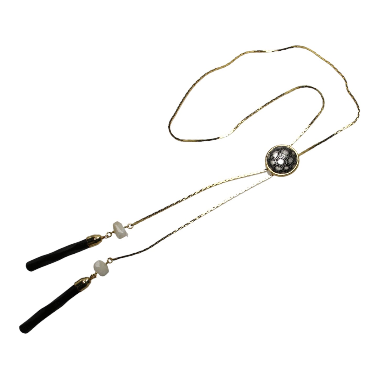 Chain Bolo Tie Tortoise Shell Black TAMARUSAN