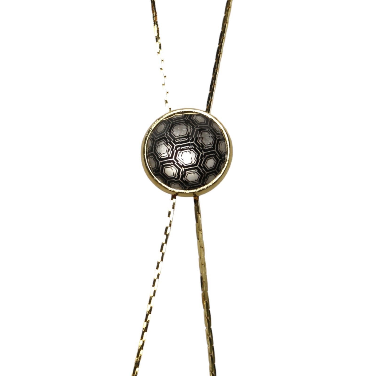 Chain Bolo Tie Tortoise Shell Black TAMARUSAN