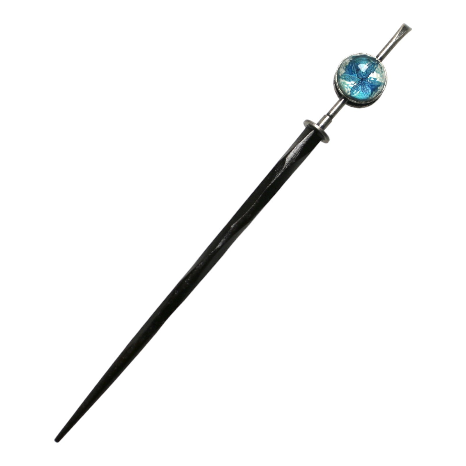 Kanzashi Wood Handmade Blue TAMARUSAN