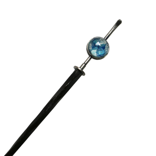 Kanzashi Wood Handmade Blue TAMARUSAN