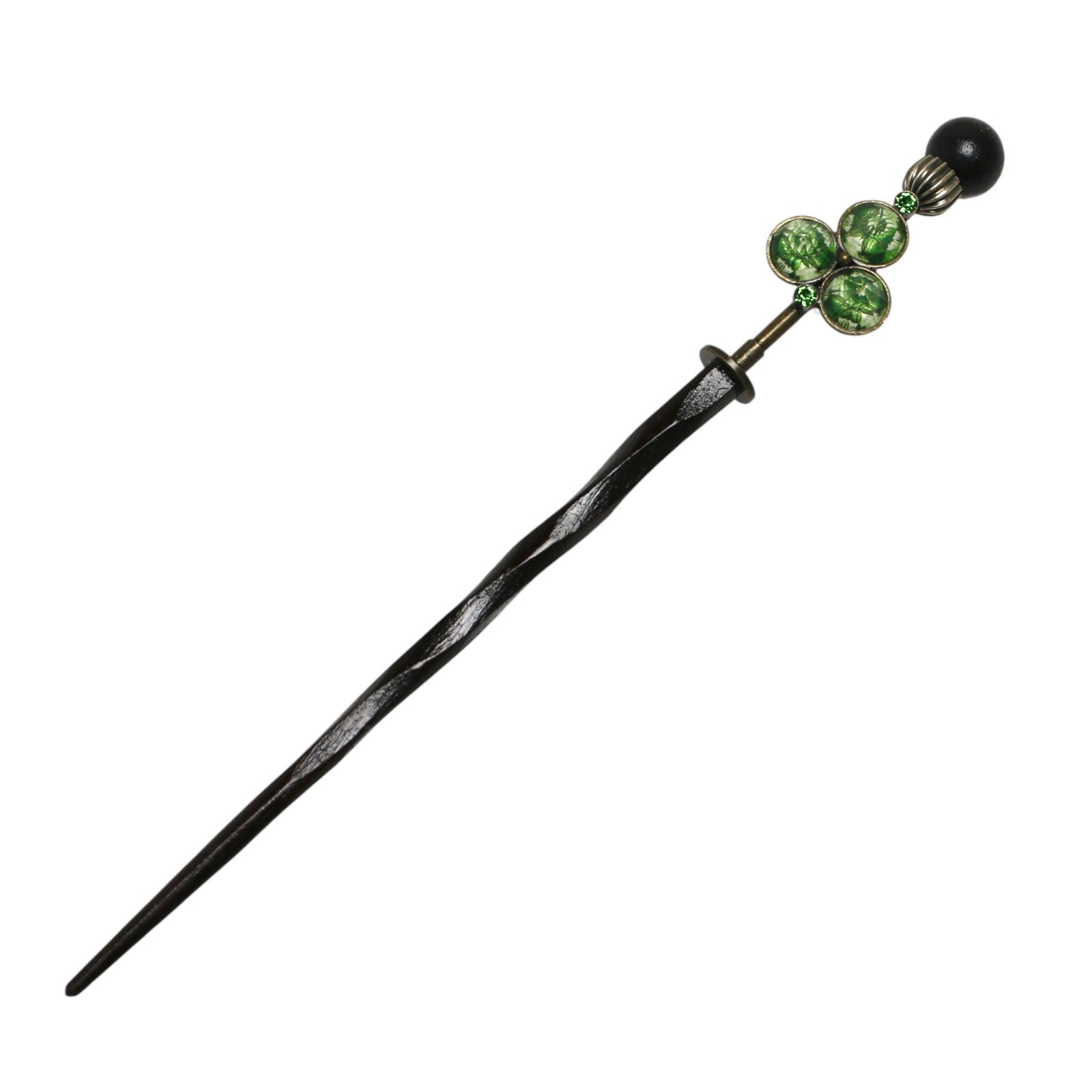 Interchangeable Kanzashi Green Lily Wooden TAMARUSAN