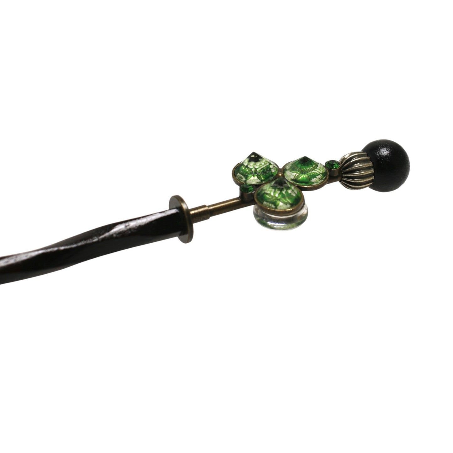Interchangeable Kanzashi Green Lily Wooden TAMARUSAN