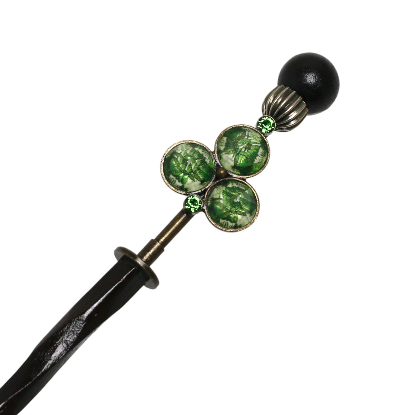 Interchangeable Kanzashi Green Lily Wooden TAMARUSAN