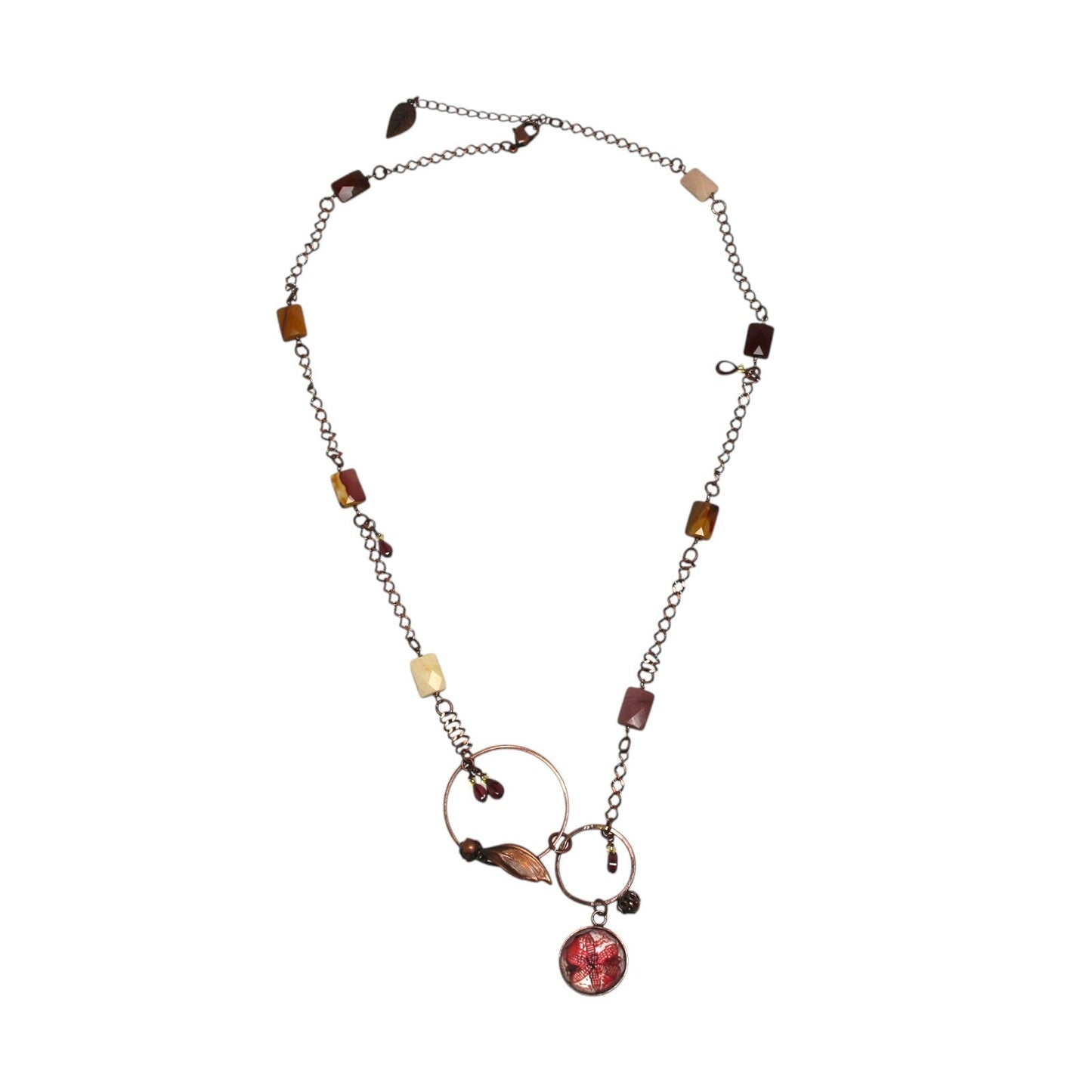 Necklace Red Lily Garnet TAMARUSAN