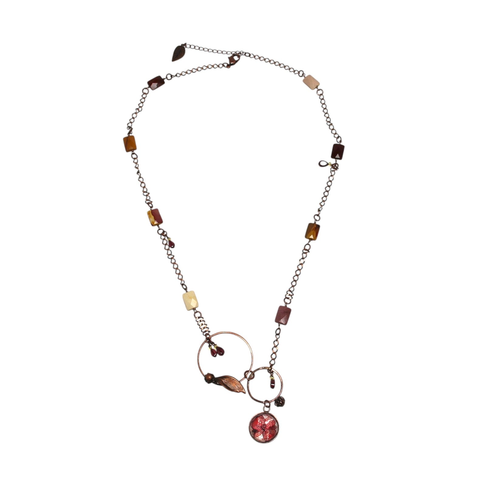 Necklace Red Lily Garnet TAMARUSAN