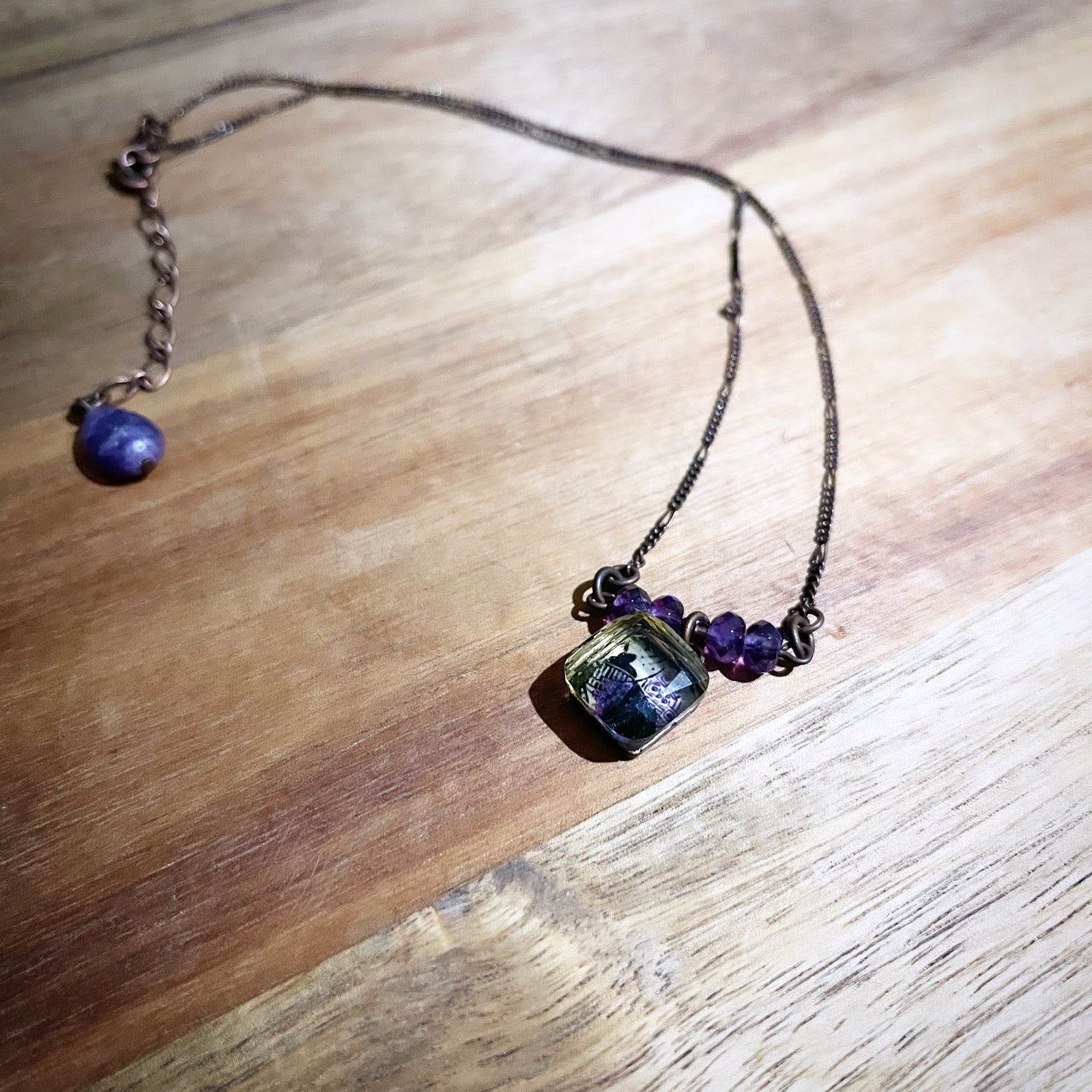 Necklace Purple Lily Amethyst TAMARUSAN