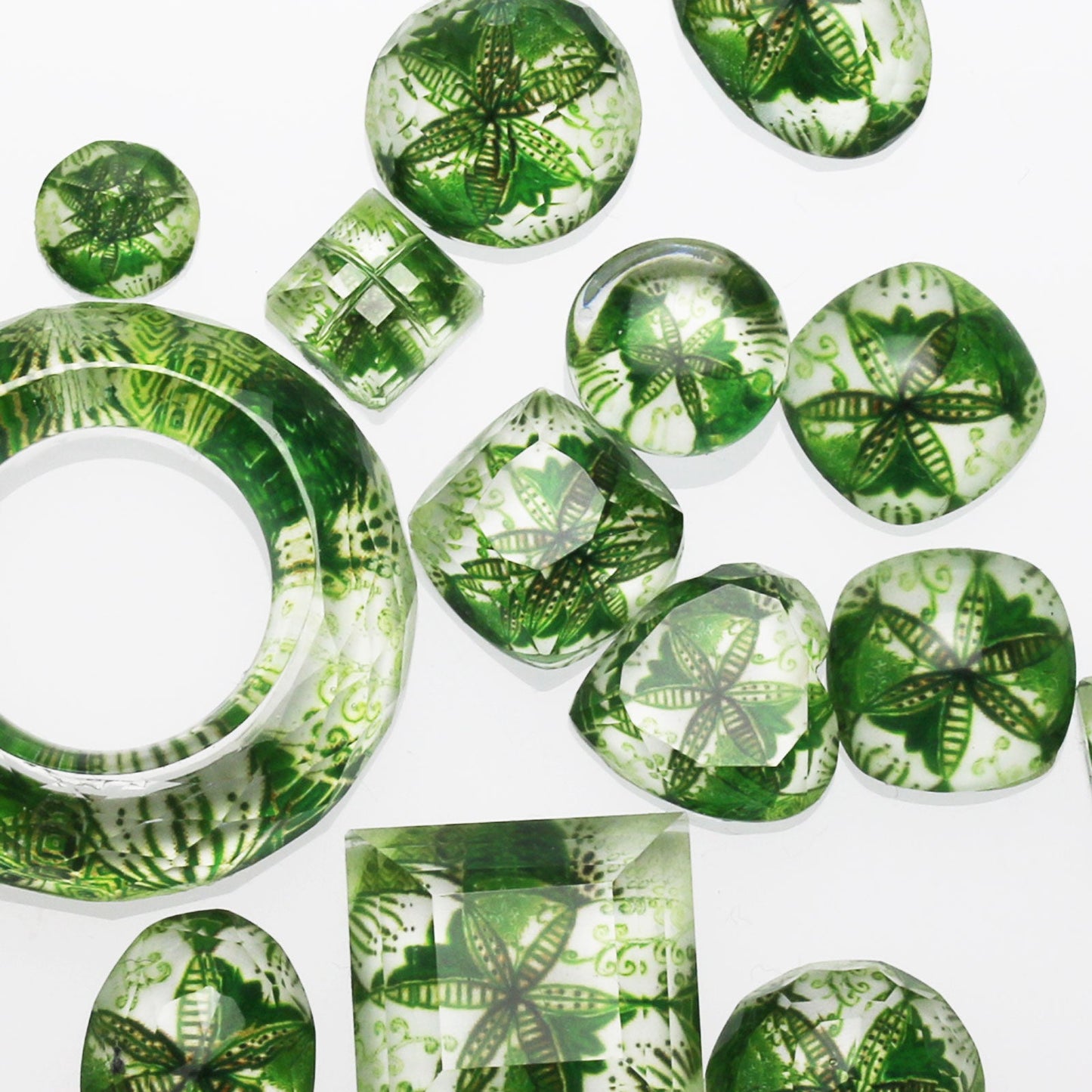 Interchangeable Kanzashi Green Lily Wooden TAMARUSAN