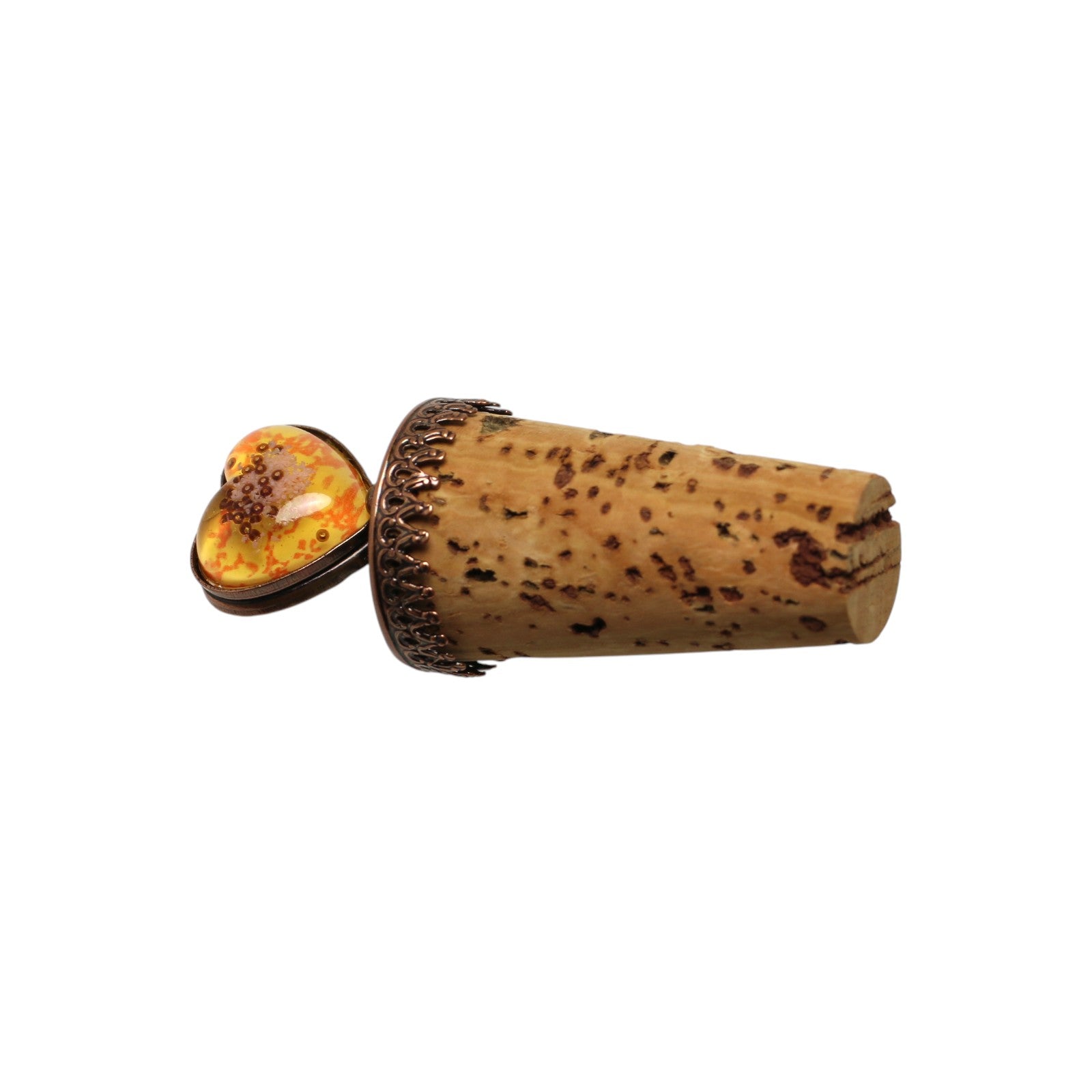 Wine Cork Heart Plum Blossom Pink TAMARUSAN