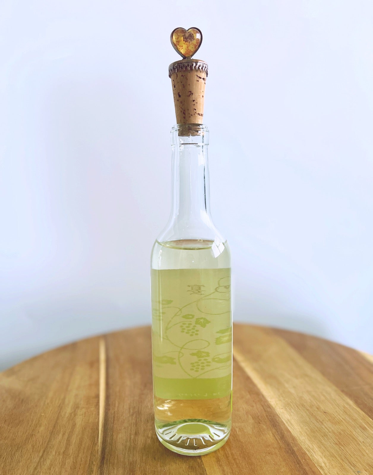 Wine Cork Heart Plum Blossom Pink TAMARUSAN