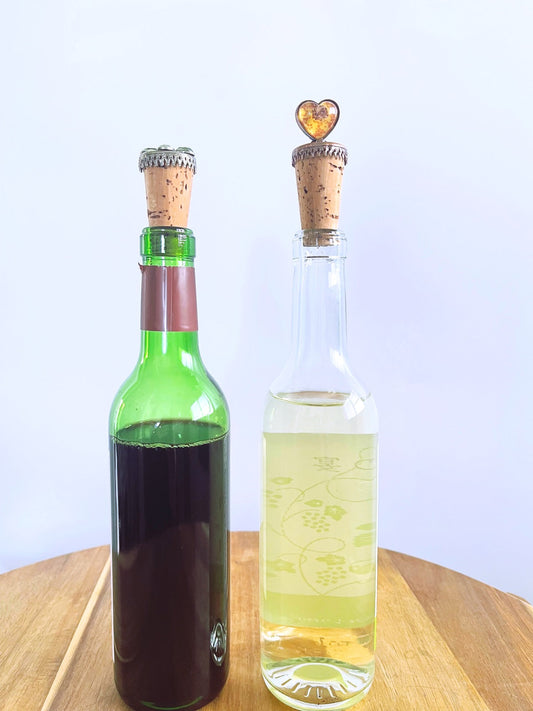 Wine Cork Heart Plum Blossom Pink TAMARUSAN