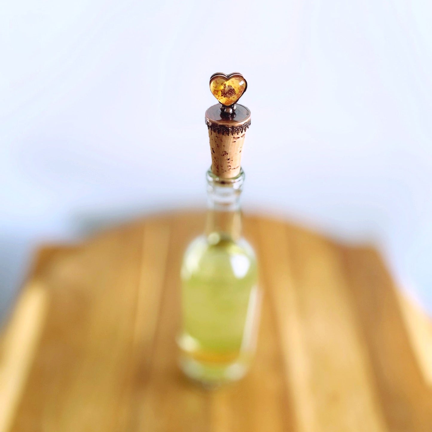 Wine Cork Heart Plum Blossom Pink TAMARUSAN