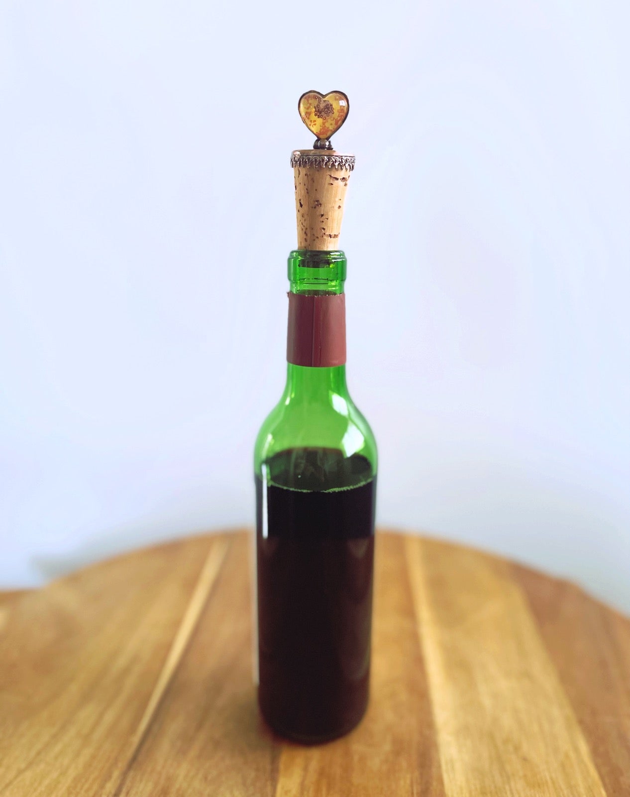 Wine Cork Heart Plum Blossom Pink TAMARUSAN