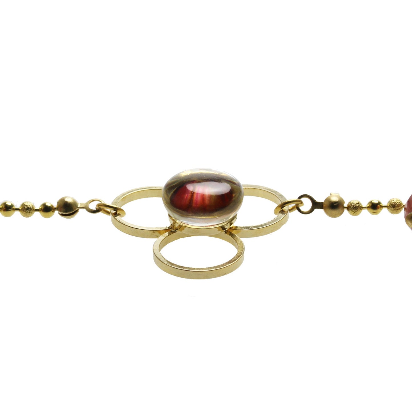 Bracelet Red Plum 24k Gold TAMARUSAN