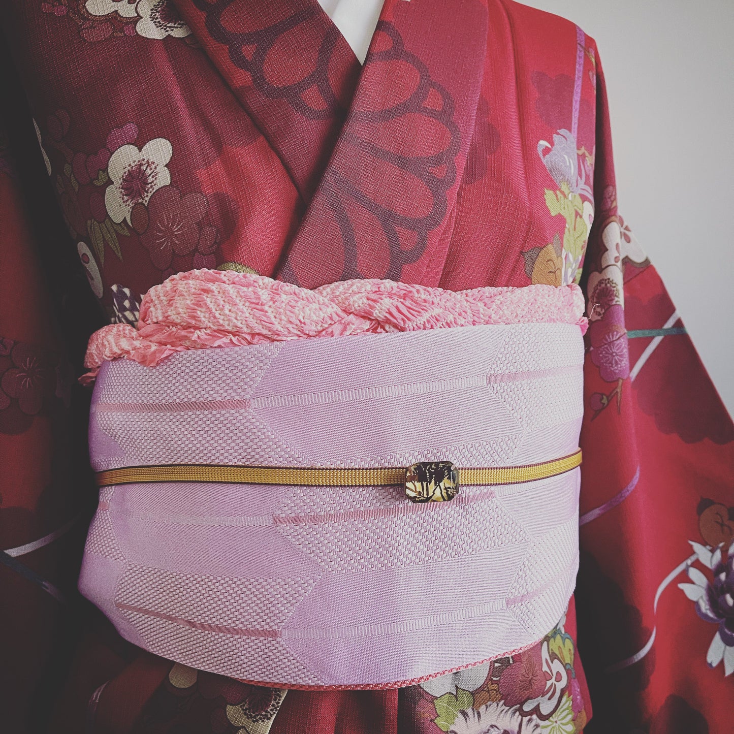 Obidome Handmade Kimono Accessories Brown TAMARUSAN