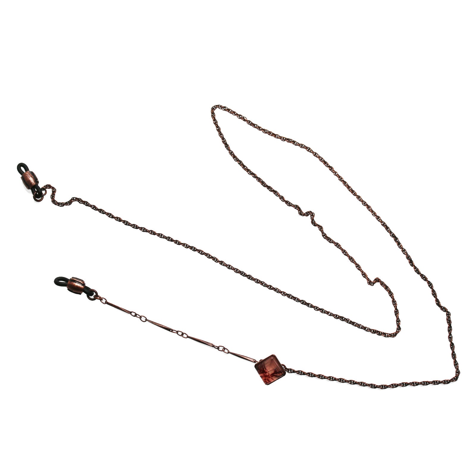 Eyeglass Chain Blood Red Coral Antique Simple TAMARUSAN