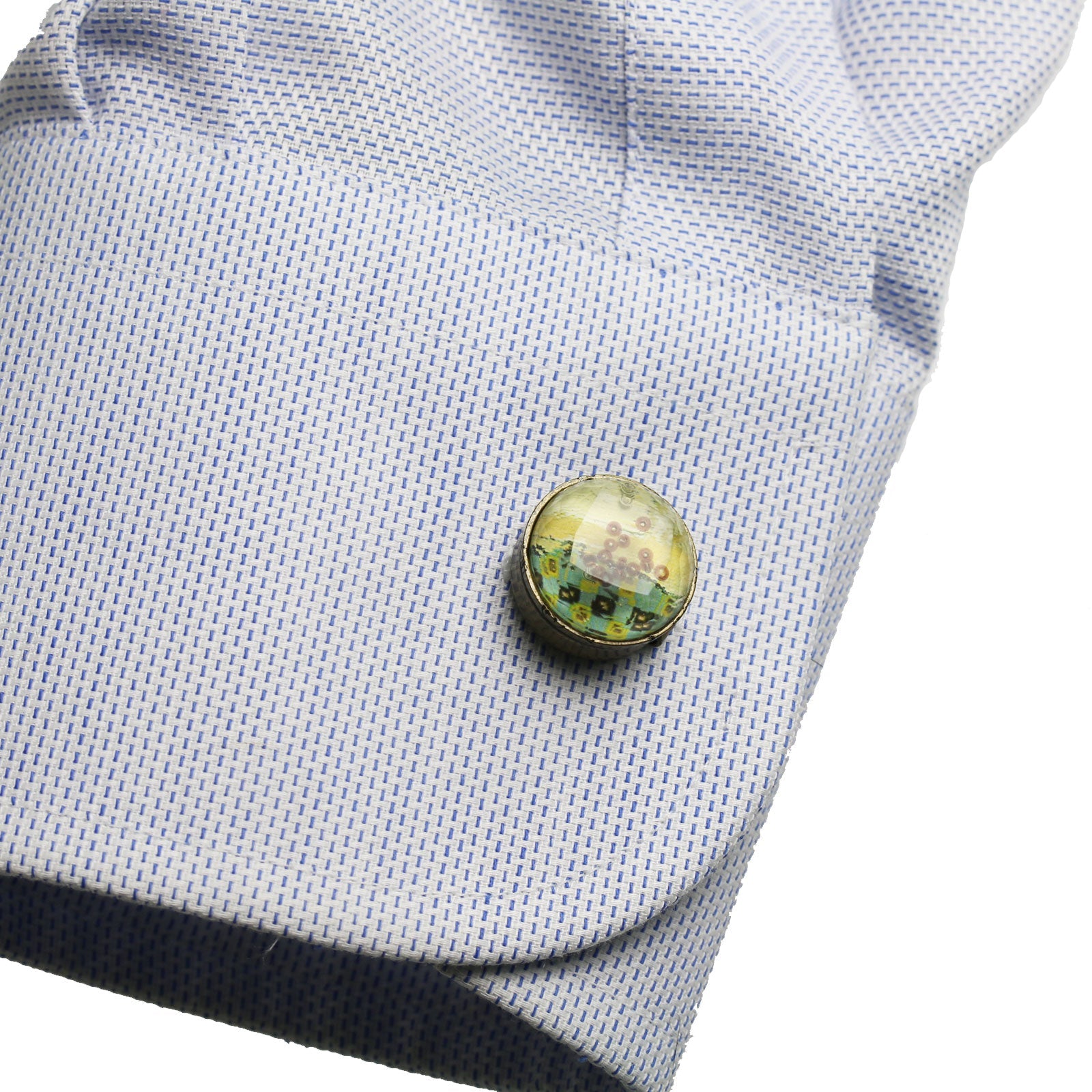 Button Cover Cufflinks Green TAMARUSAN