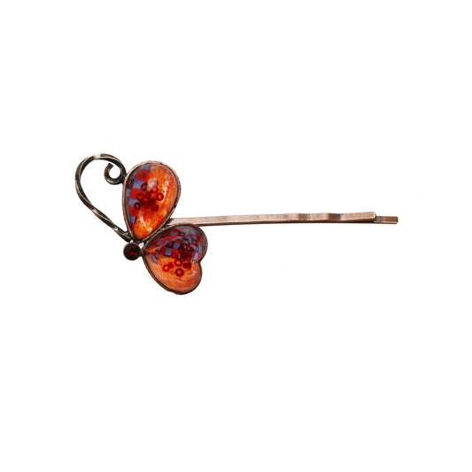 Hairpin Butterfly Orange Antique Style TAMARUSAN