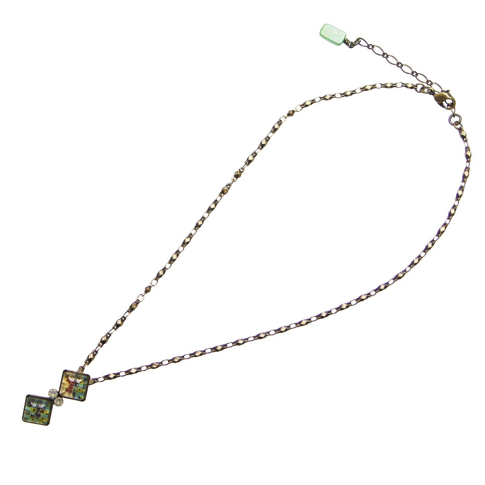 Necklace Green Antique Style TAMARUSAN