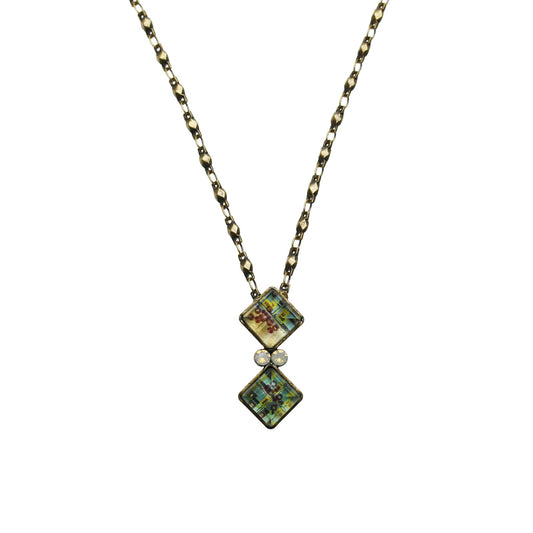 Necklace Green Antique Style TAMARUSAN