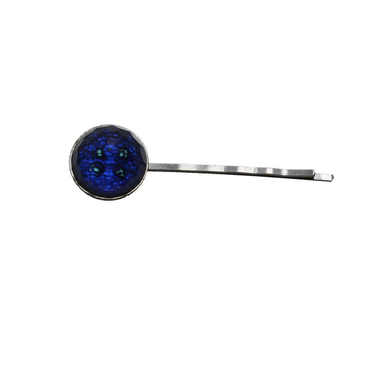 Hairpin Blue Round Button TAMARUSAN