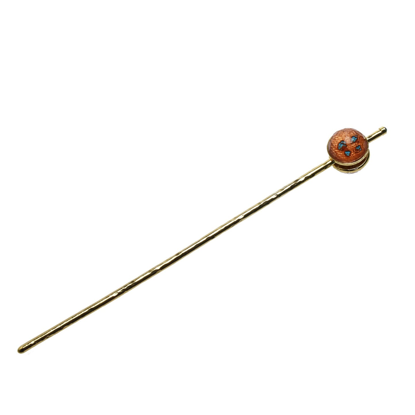 Hairpin Stick Gold Orange Button TAMARUSAN