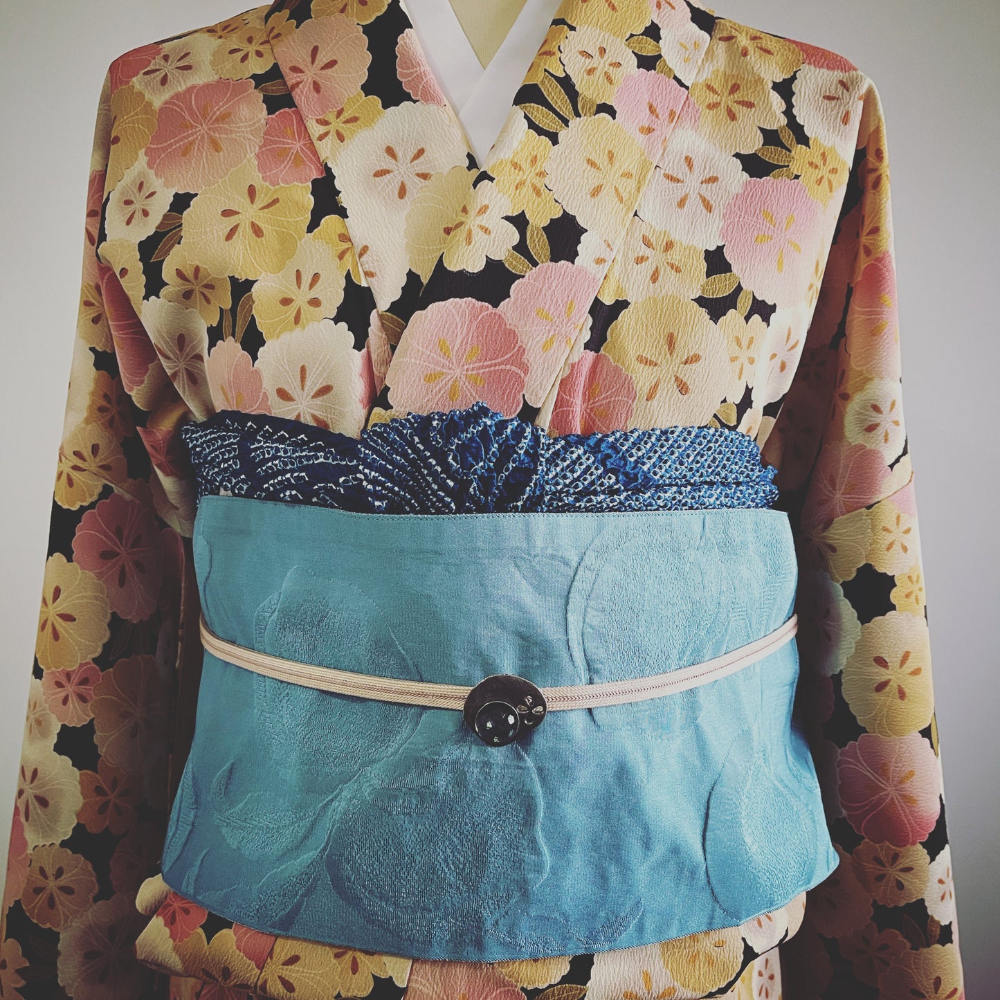 Obidome Blue Belt Decorative Kimono Accessories TAMARUSAN