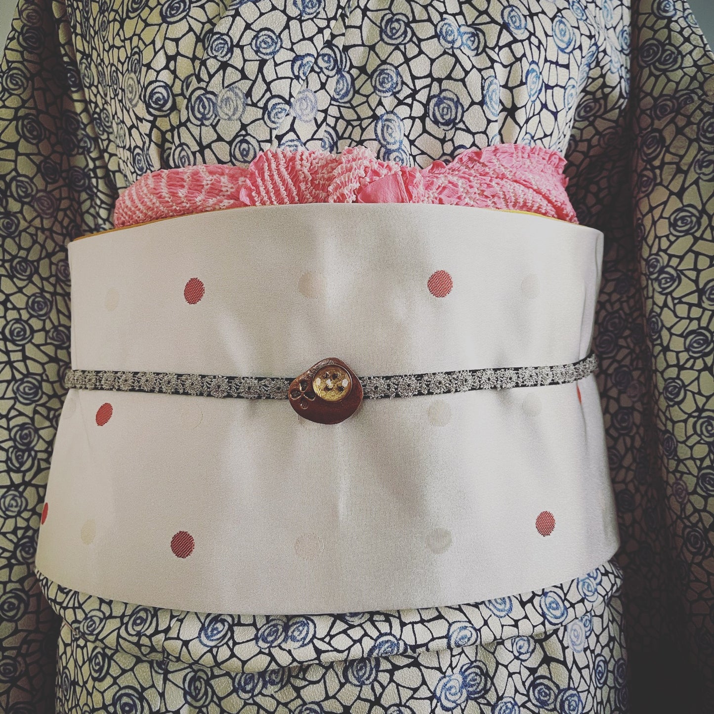 Obidome Pink Band Decoration Kimono Accessories TAMARUSAN