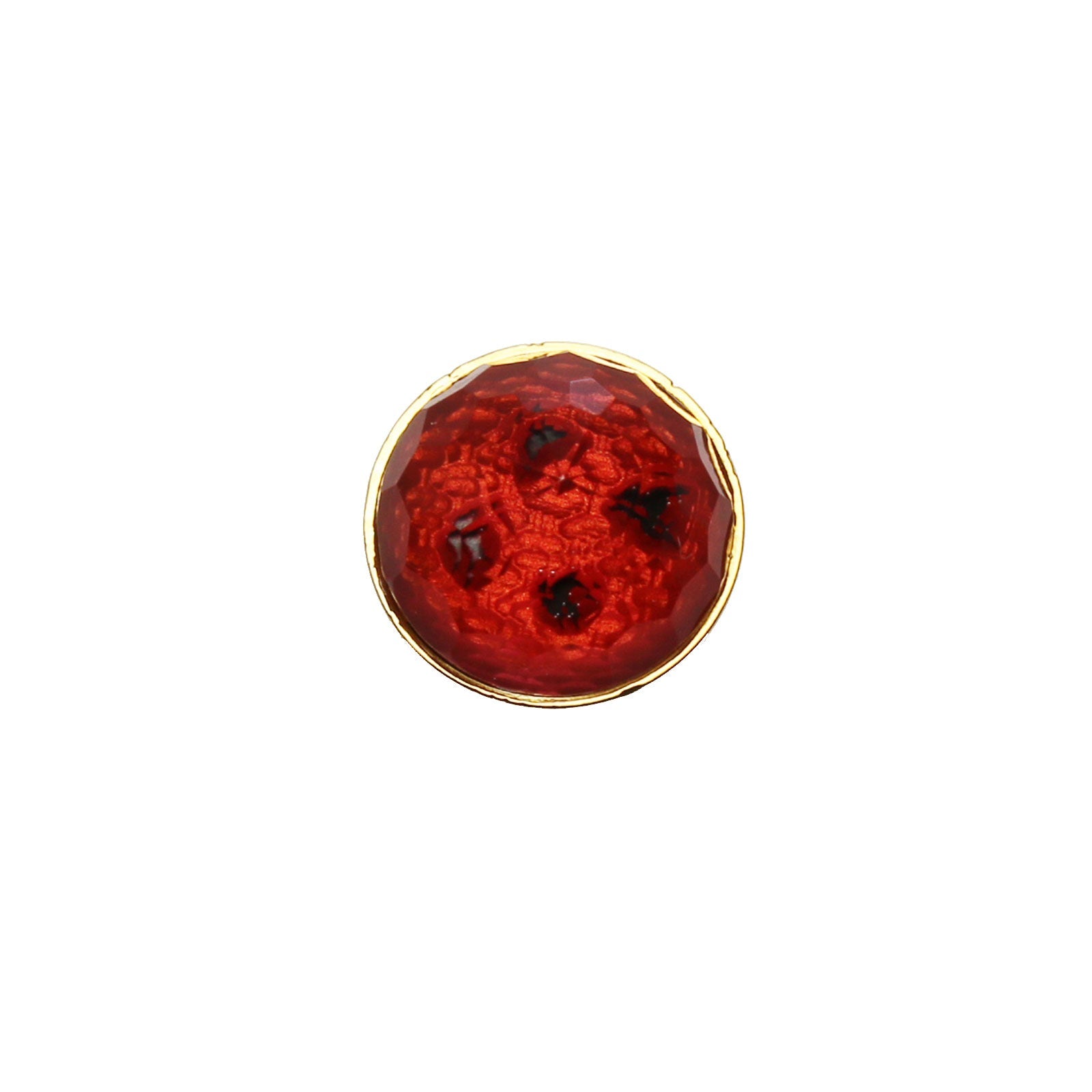 Red Pin Brooch Button Unisex TAMARUSAN