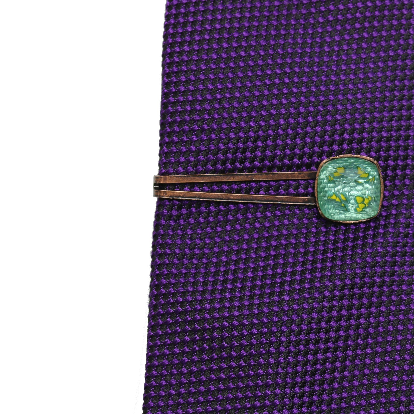 Simple Tie Clip Mint Blue Original Resin TAMARUSAN