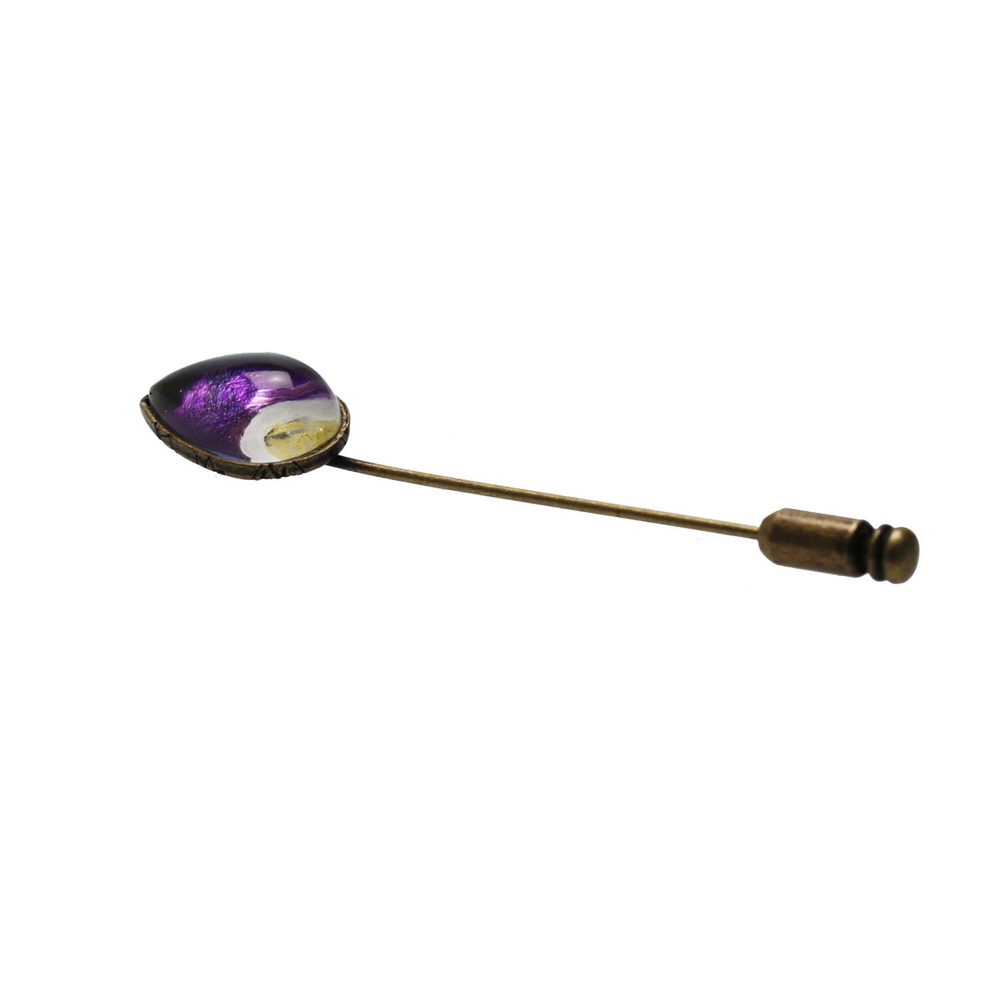 Simple Hatpin Purple Flame TAMARUSAN