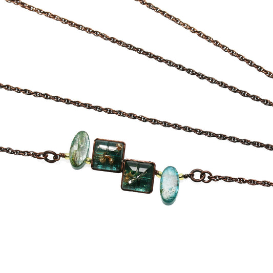 Eyeglass Chain Iolite Square Emerald TAMARUSAN