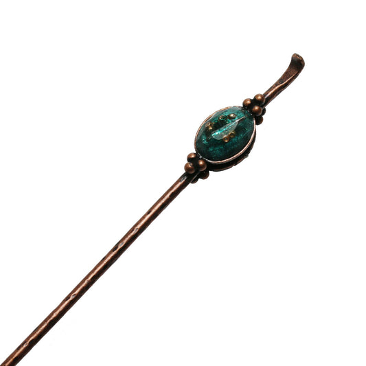 Stick Hairpin Emerald Japanese Style TAMARUSAN
