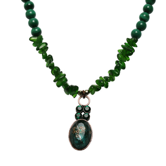 Necklace Green Antique Finished TAMARUSAN