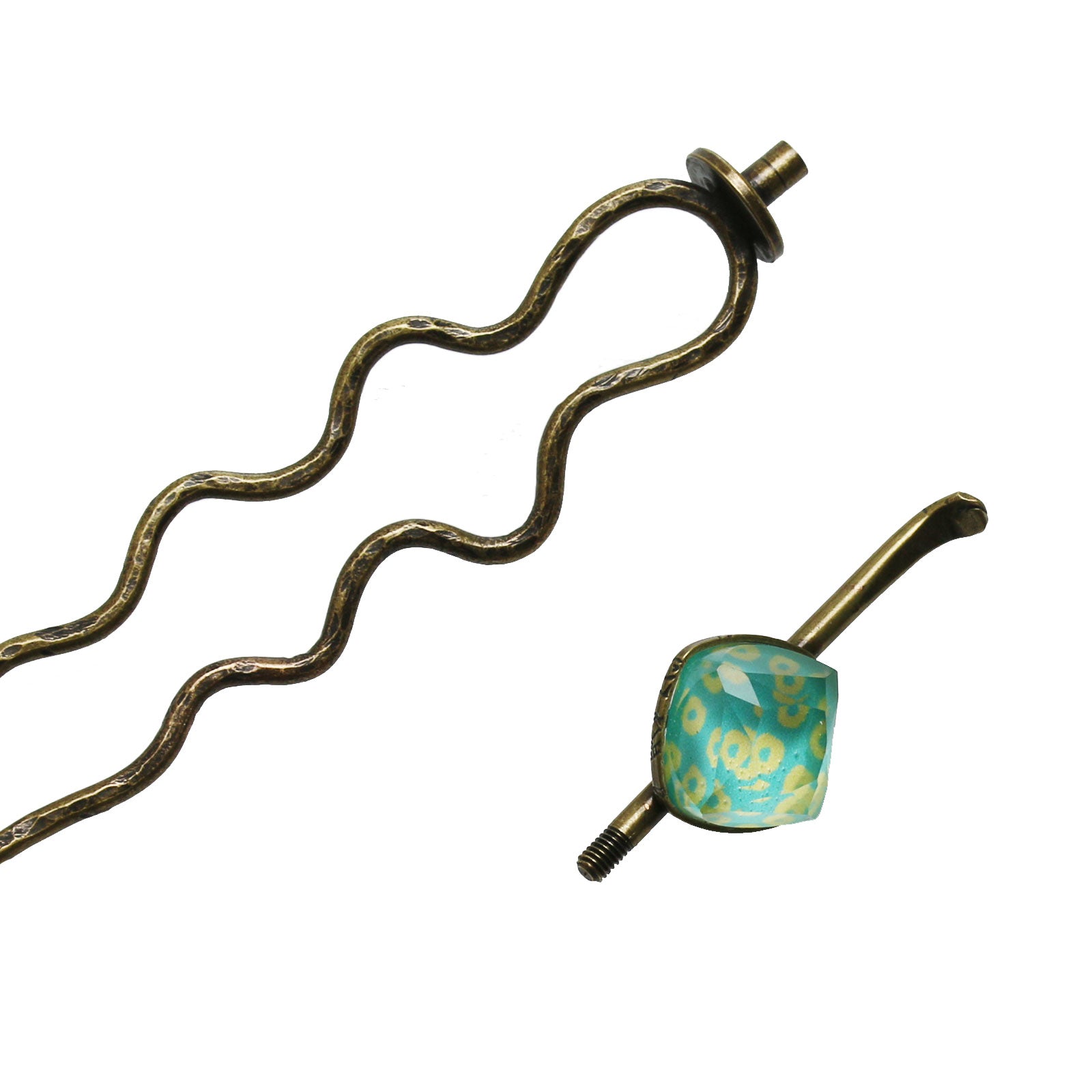 Changeable Ornament Hairpin Fawn Green TAMARUSAN