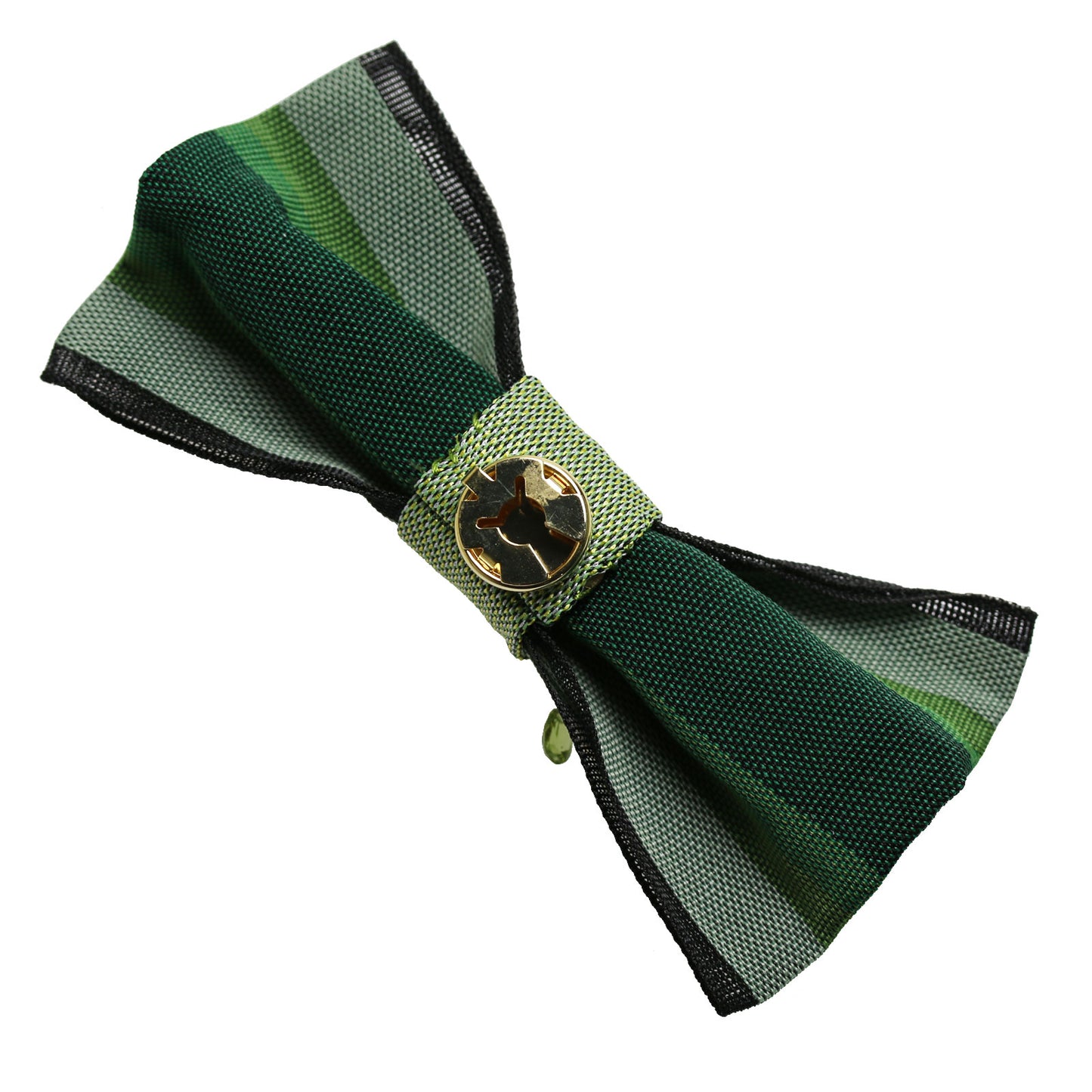 Bowtie Button Cover Tatami Green Hatpin TAMARUSAN