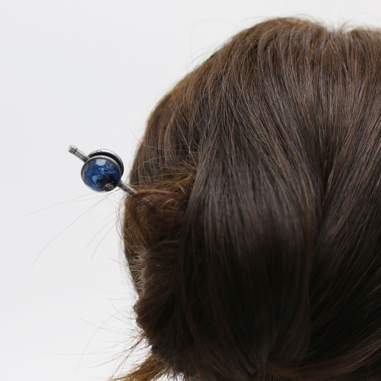 Ornamental Hairpin Blue Marble Simple TAMARUSAN