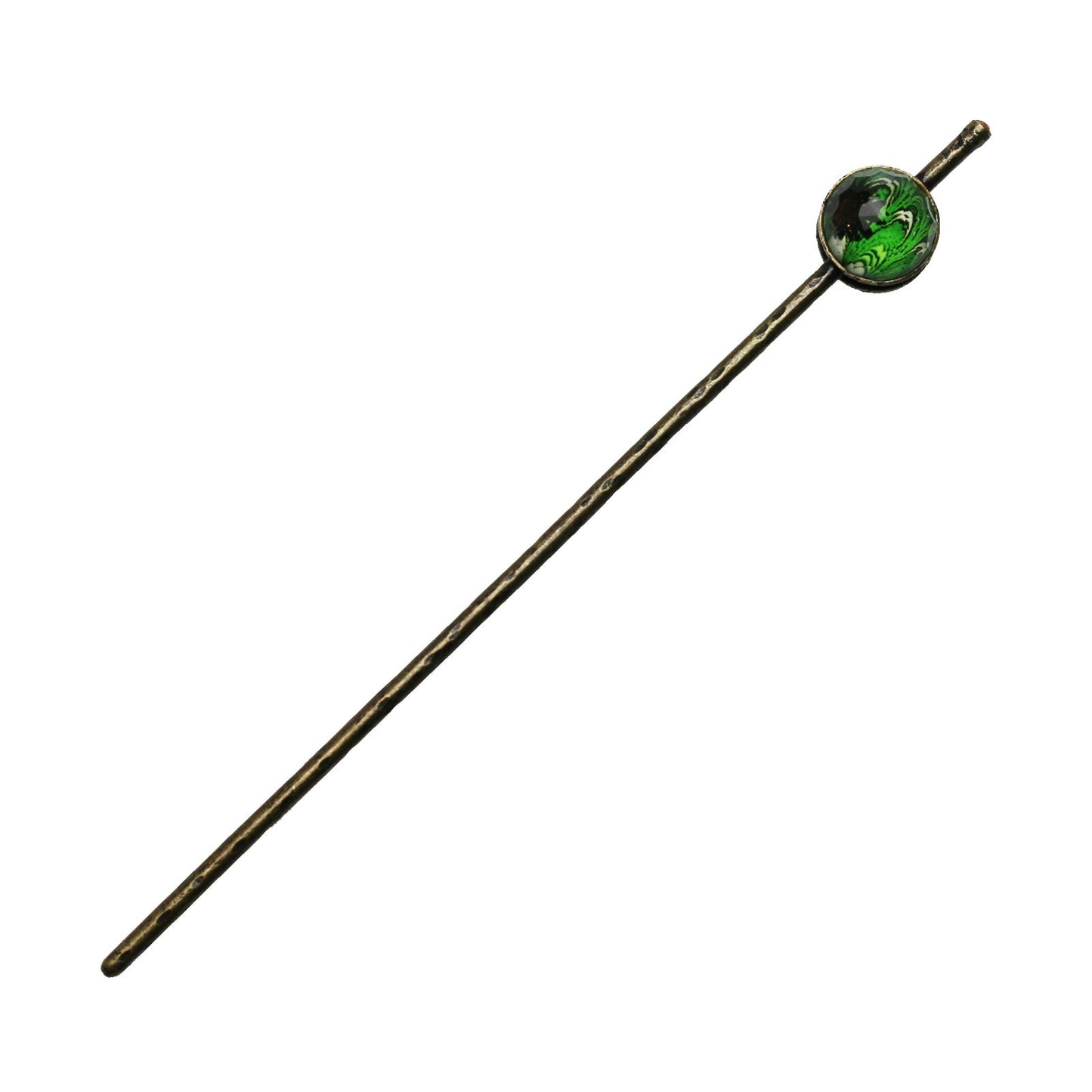 One Stick Hairpin Green Marble TAMARUSAN