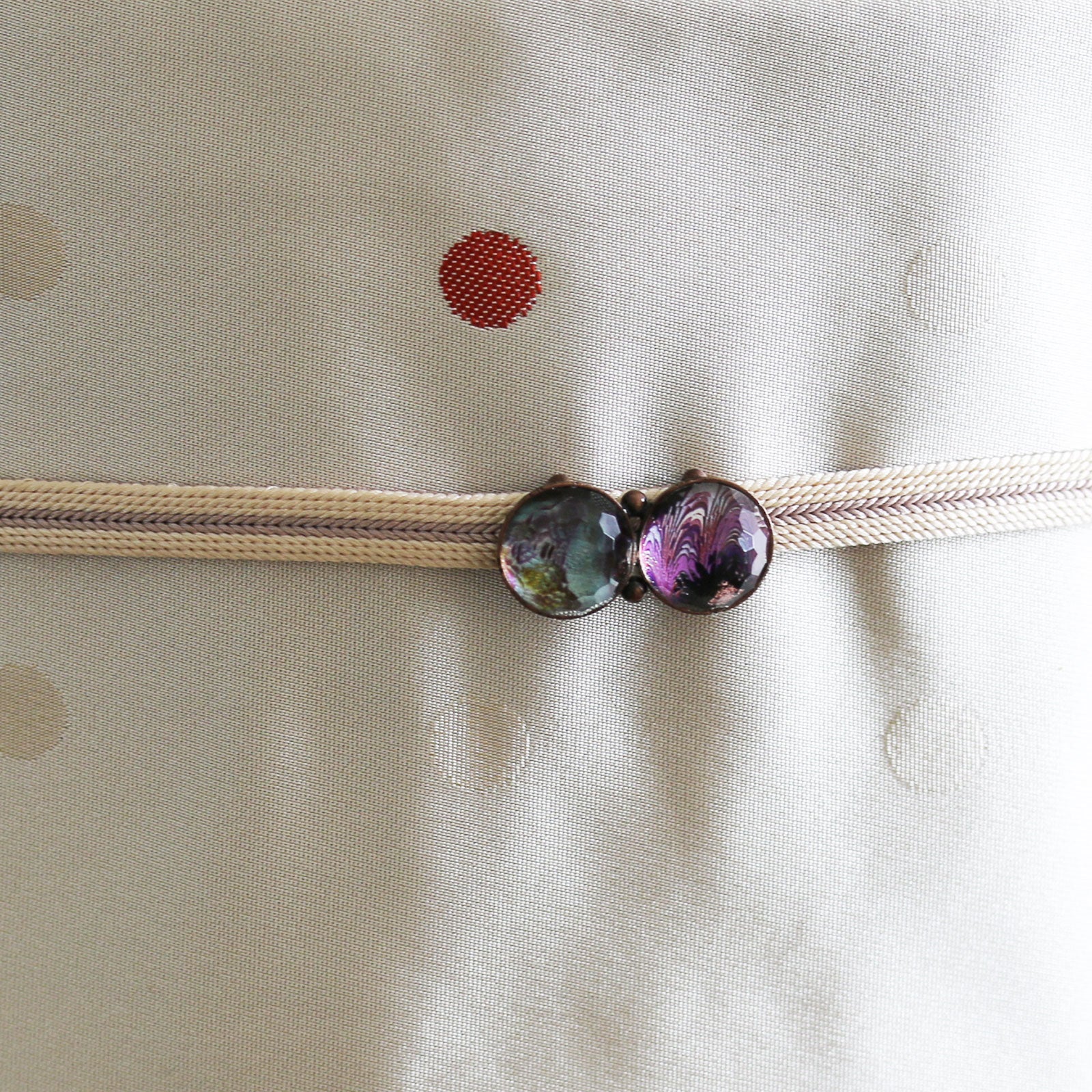 Obidome Purple Marble Kimono TAMARUSAN