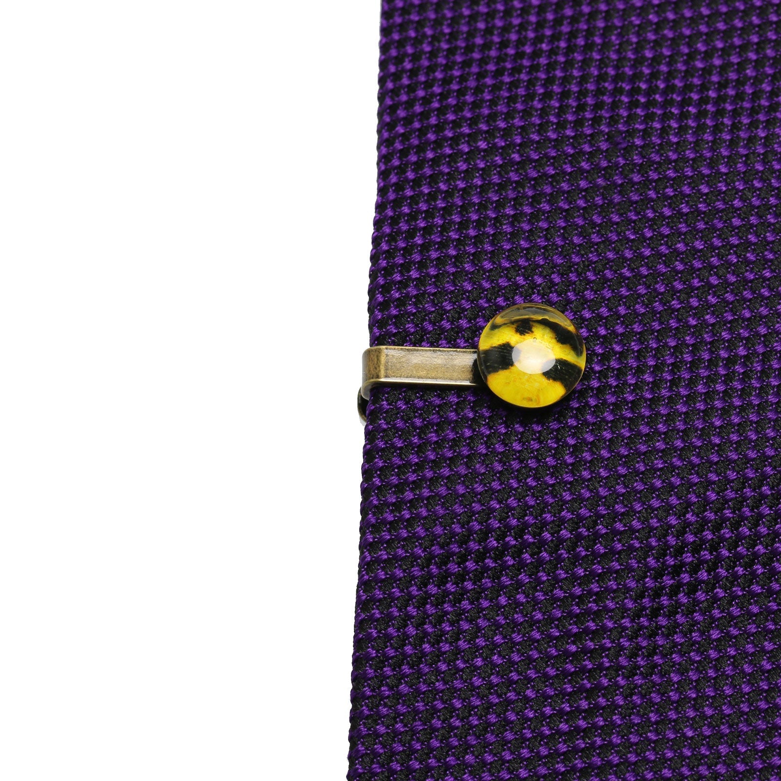 Simple Tie Clip Short Cheetah Yellow TAMARUSAN