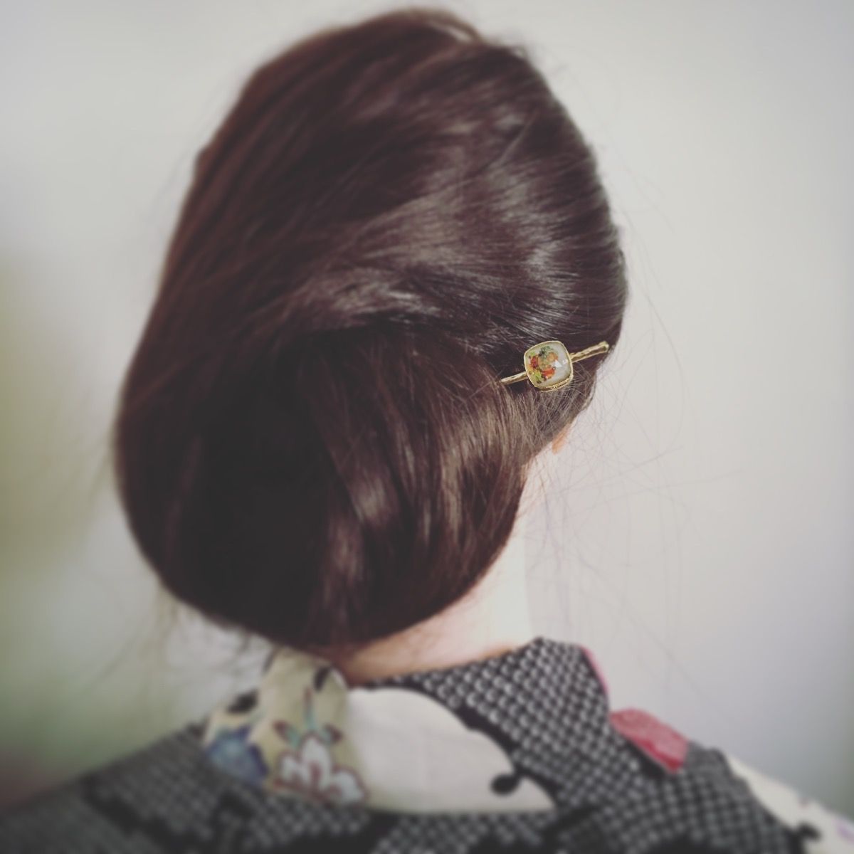 Kanzashi Hairpin Simple Gold Multicolor TAMARUSAN
