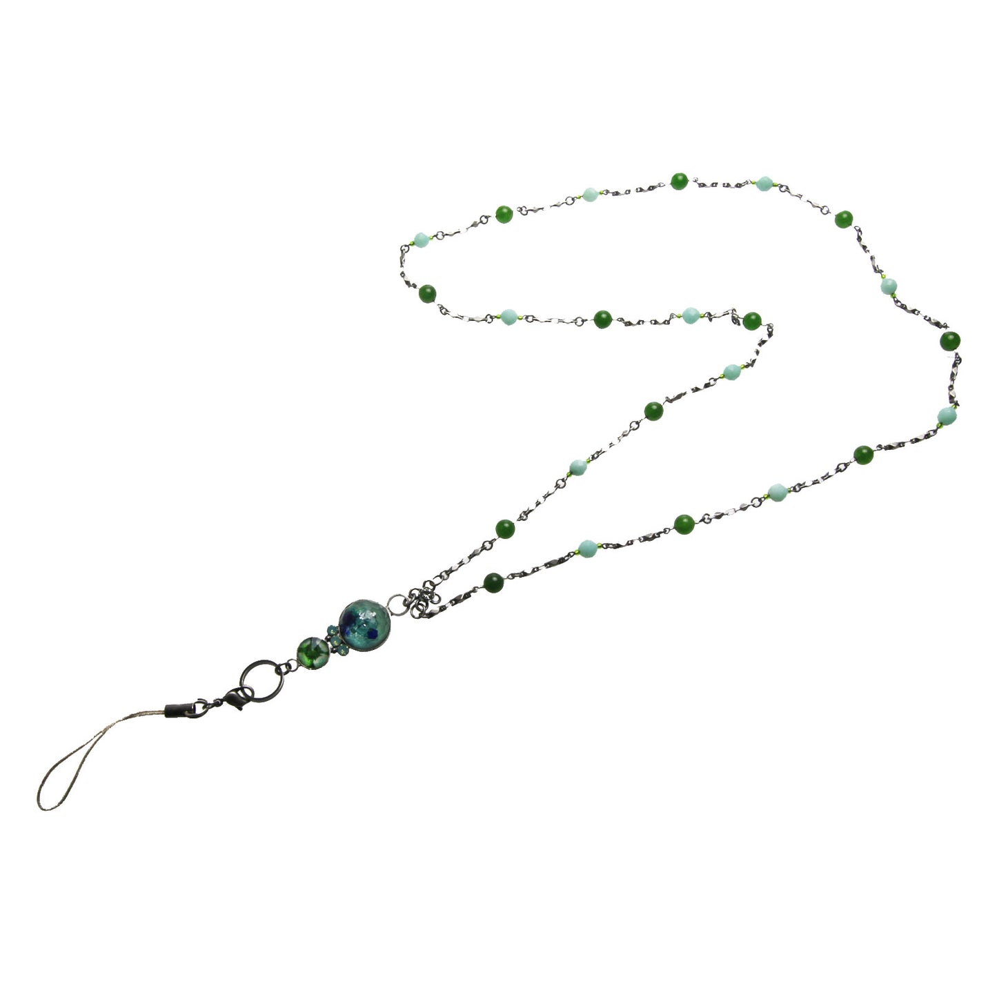 Id Holder Neck Strap Necklace Blue Amazonite TAMARUSAN