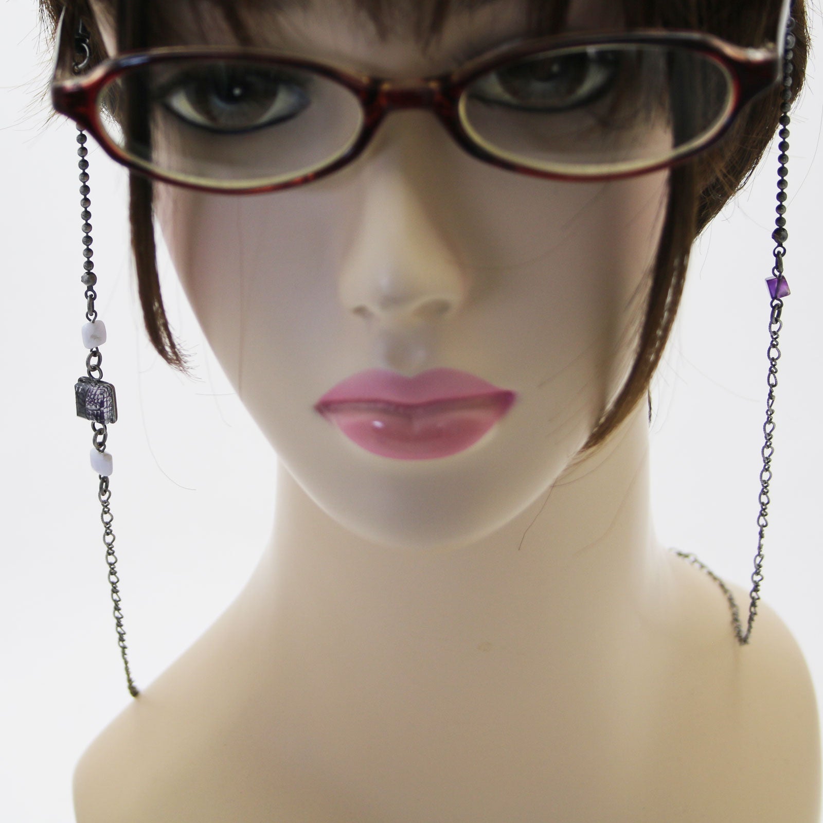 Eyeglass Chain Amethyst Forest Purple TAMARUSAN