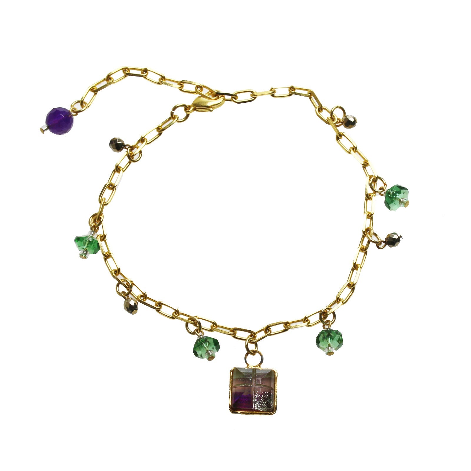 Bracelet Purple Purple Gold TAMARUSAN