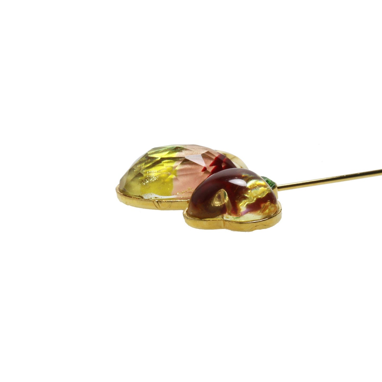 Hatpin Butterfly Shell Flower Yellow TAMARUSAN