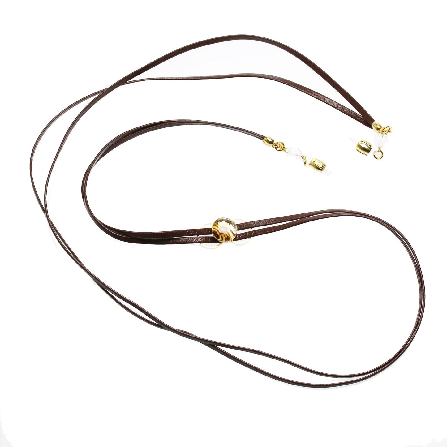Eyeglass Chain Leather Music Note Gold TAMARUSAN